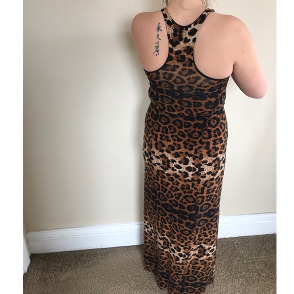 Leopard print racerback maxi dress - M - Picture 2 of 3